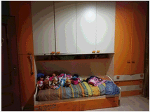 Camera per ragazzi colombini bianco/arancio prodotto per l'infanzia fascia di etper tutte le et